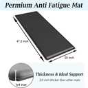 Artnice Kitchen Floor Mat Cushioned Anti Fatigue, Waterproof Non-Slip Standing Desk Mat, 0.75" Heavy Duty Comfort Kitchen Rugs for Home, Sink, Office, Hallway (20"x39", Black)