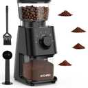 Coffee Grinder Electric, Coffee Beans Grinder for Home Use with 30 Grind Settings - 12 Cups Capacity for Espresso, Drip & Americano, Black