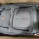 SwissGear Sion Softside Expandable Roller Luggage, Dark Grey, Carry-On 21-Inch, Sion Softside Expandable Roller Luggage