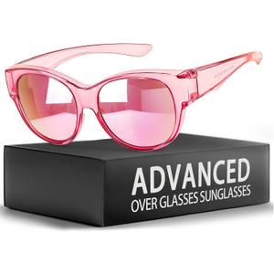 Myiaur Polarized Fit Over Glasses Sunglasses for Women, Trendy Wear Over Glasses UV400 Protection for Driving Outdoor