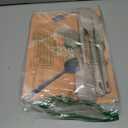 5 Pieces Silicone Spatula Set, Food Grade Rubber Spatula, Upgrade Strong Handle with Ergonomic Grip, Heat Resistant Up to 600F for Nonstick Cookware, Cooking Creamy White (Beige)