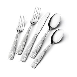 HIKAA 20PCS Silverware Set Service for 4,Premium Stainless Steel Cutlery Set, Mirror Polished Flatware Sets,Modern Kitchen Eating Utensils Set Include Spoons Forks Knives