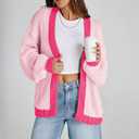 Cakulo Womens Oversized Chunky Cardigan Sweaters Open Front Long Cardigans Fall Coatigan 2025 Knit Sweater Coats (Large)