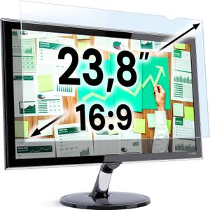 VINTEZ 23.8 inch Blue Light Blocking Screen Protector Panel for 16:9 Widescreen Computer Monitor and Laptop - PC Anti-UV Eye Protection Filter Film - Anti-Scratch Diagonal Frame Shield [1 Pack]