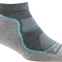 Darn Tough Vermont Women's Light Hiker No Show Lightweight Hiking Sock (Style 1986) - Grey/ Slate, Small