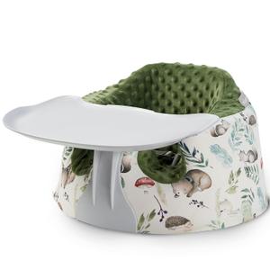 Mamatepe Seat Cover and Tray Sets Accessory Compatible with Bumbo Floor Seat for Baby, Breathable Baby Bumbo Seat Cover，Bumbo Activity Tray Attachment Easy to Install and Remove (Forest)