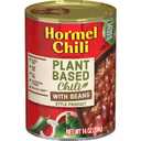 HORMEL Chili Plant-Based Chili With Beans (Pack of 12), 14 oz, 22g Protein per Serving, Gluten-Free, Egg-Free, Dairy-Free, No Artificial Flavors Added- Great for Bowls, Dips, Hot Dogs and Appetitizers (EXP 07/01/28)
