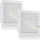 2-Pack Paintable Gable Vents - 18" x 18" Aluminum with Screen, Maximize Ventilation in Attics and Sheds, Vent Opening: 16" x 16"