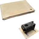 SoloWilder Fire Pit Mat 20" Wood Stove Under Grill Mat (940°F Safety) for Deck BBQ Fireproof Floor Tent Campsite Insulation Protection