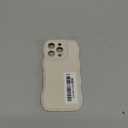 FABSPARK Phone Case for iPhone 16 Pro Case,Simple Wave Design Wavy Frame Soft Silicone Aesthetic for iPhone 16 Pro,Beige