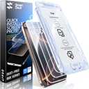 SMARTDEVIL 3 Pack for iPhone 16 Pro Max Screen Protector, 9H Hardness Military Grade Shatterproof, HD Clear Tempered Glass with Auto Dust-Elimination, Bubble Free, Easy Installation, Case Friendly