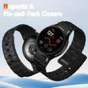 Bandletic Magnetic Silicone Band Compatible with Samsung Galaxy Watch 7 6 5 4 FE 40mm 44mm/for Galaxy Watch 6 4 Classic 43mm 47mm 42mm 46mm/Watch 5 Pro 45mm, 20mm No Gap Strap for Men Women, Black
