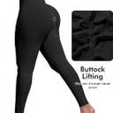 ATHVOTAR Workout Gym Leggings Women, High Waisted Seamless Butt Lifting Scrunch Butt Sports Leggings, S