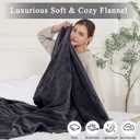 COZYTY Heated Blanket Electric Blanket Full Size, Super Soft Cozy Upgraded Flannel Heating Blanket with 6 Heating Levels & 1-10 Hours Auto Off, Fast Heating & Overheat Protection, 72" x 84", Dark Gray