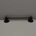 Sneatup Suction Cup Extendable 17-29" Stainless Steel Towel Bar (Matte Black)