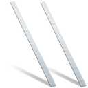 Yaocom 2 Pcs 304 Stainless Steel Flat Bar 36" Length, 1-1/2" Width, 1/8" Thickness 2B Finishing Trim Strips Sheet for DIY Craft Making