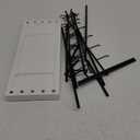 Earring Display Stands for Selling, Earring Rack Display Holder Stand, Jewelry Display for Selling Earring Cards, Bracelets, Hair Accessories, Rings, Necklaces (White Wood, Common Size)