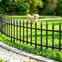 18" H x 22" W Decorative Metal Garden Border Fence, 10 Panels, 18Ft