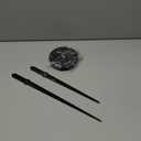 1 Set Silent Clock Movement Mechanism with Professional Clock Hands Parts Precise Timekeeping Suitable for Home Decor, Black