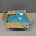 Stainless Steel Snack Containers, 6-Pack Reusable Grab and Go Containers with Lids, Dual Compartment Bento Box for Travel, Camping & Lunch Prep (6PCS-Ocean Blue)