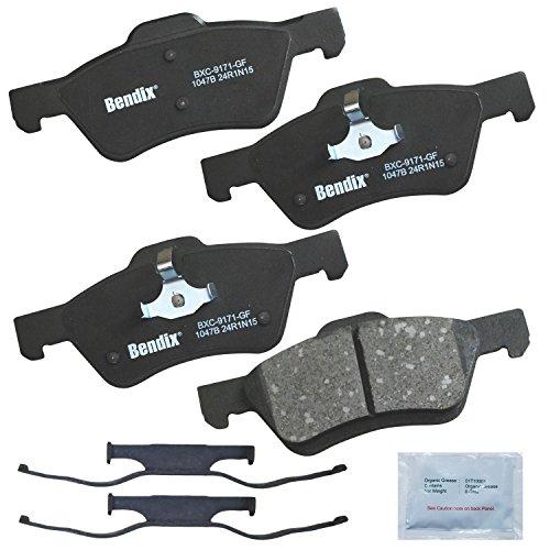 Bendix Priority1 CFC1047B Ceramic Front Brake Pads for Ford Escape 2012-2010, Mercury Mariner 2011-2010
