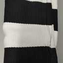 KOZYFLY Black and White Area Rug 27.5x43 Inches Striped Front Door Rug Cotton Washable Indoor Outdoor Rug Doormats Outdoor Small Striped Rugs for Kitchen Entryway Patio Front Porch Decor