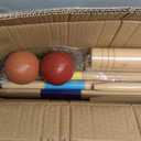 ApudArmis 32In Six Player Croquet Set with Deluxe Premiun Pine Wooden Mallets,Colored Ball,Wickets,Stakes - Lawn Backyard Game Set for Adults/Teens/Family (Large Carry Bag Including)