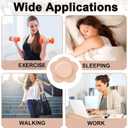 2 x 50PCS Castor Oil Patches, Organic Castor Oil Pack Wrap, Beige Disposable Self-Adhesive Pads for Belly Button, Leak-Proof Design for Women & Men, Portable & Easy to Use, No Wash (Oil Not Included)