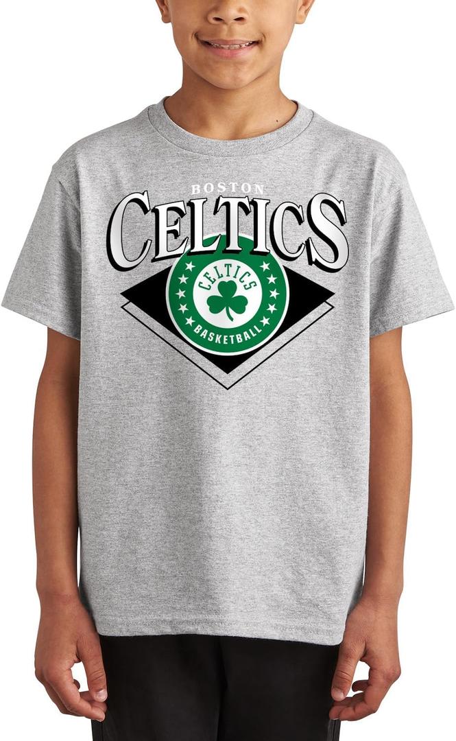 Junk Food NBA Court Classic - Kids Short Sleeve Fan T-Shirt for Boys and Girls (X-Large)