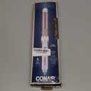Conair Double Ceramic 1-Inch Curling Iron, 1-inch barrel produces classic curls  for use on short, medium, and long hair (White)