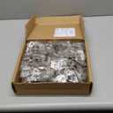 Ravinte 60 Pack (30 Pairs) 1/2 Inch Overlay Soft Close Hinges for Kitchen Cabinets - Satin Nickel Hidden Concealed Hinge, Stainless Steel, Self Closing