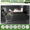 Trunk Organizer for 2010-2024 Toyota 4Runner 5-Seat 2nd Row(NOT Fit 7-Seat 3rd Row), Rear Trunk Storage Box Bin Cargo Tray for 10-24 4 Runner Interior Accessories(4Pcs Trunk Organizer)
