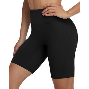 Moozava No Front Seam Womens 3"/5"/8" Workout Biker Shorts - High Waisted Tummy Control Spandex Shorts for Yoga Running Gym XS