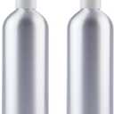 Pump Bottles Aluminum 500ml/16.9oz Metal Lotion Pump Bottle Refillable Soap Dispenser Shampoo Bottle with Lock for Hand Sanitizer Bath Gel Cream (2 Pack)