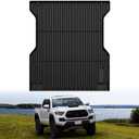 LASFIT Bed Mat for Toyota 2024-2026 Tacoma (5FT/5'Bed) Truck Bed, All Weather 5 ft Rubber Car Bed Liner for Toyota Tacoma 2024 2025 2026 Accessories, TPE Trunk Mat&Bed Liner (Not Fit Drop-in Liners)