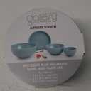 ARTISTS TOUCH Pack Of 4 Light Blue Melamine Bowl and Plate Set