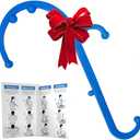 LiBa Back and Neck Massager - Trigger Point Massage Tools for Pain Relief and Manual Massage Hook Therapy Handheld Back Neck Shoulder Massager Blue - Gift for Women & Men