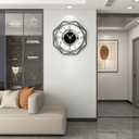 Large Wall Clocks for Living Room Decor Modern Wall Clock Battery Operated Silent Non Ticking for Kitchen Bedroom Home Decorative Art 20 inch Wood Big Wall Clock Decor for Indoor