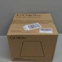 GOSO Gray Lamp Shades Set of 2 Small- 596.4inch(Spider) Drum Lamp Shade Natural Faux Silk Lampshades for Table Lamps Replacement No Assembly Required-Modern Bell