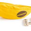 Bananagrams Classic Word Game Fast-Paced Spelling & Anagram, Family & Travel Game , 144 Letter Tiles in Portable Banana Pouch, 18 Players, Educational Wordplay Fun for Ages 7+