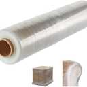 AISEY Stretch Wrap Roll Heavy Duty Plastic Moving Wrap 17.5"x1200ft