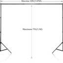 SLOW DOLPHIN Photo Video Studio 10x7ft(WxH) Adjustable Backdrop Support System Kit Background Stand with Carry Bag, One Size
