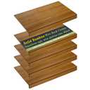 Fobyni Solid Carbonized Bamboo Wire Shelf Covers for Wire Shelving, Wire Rack Covers for Pantry Shelves, Tool-Free & Snap-On (5pcs, 37" W x 16" D)