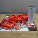 25 Pack 20oz Sublimation Tumblers Bulk With Flat Edge, 20OZ Flat Sublimation Tumbler Blank, Skinny Straight Stainless Steel Blanks Cups with Individual Box(25, 20OZ FLAT EDGE)