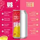 Zevia Zero Sugar Soda, Strawberry Lemon Burst, 12 oz Cans (24-Pack)  Naturally Sweetened, Zero Calorie Sugar Free Soda - Non-GMO Project Verified, Gluten-Free, Vegan