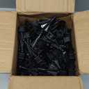 1/2" Black Plastic Four-Sided Spire Wing Tip Finial Fence Topper for Iron Picket Fence (100, 1/2")