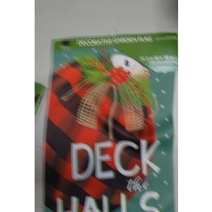 5 x STYLE SELECTIONS 12.5" x 18" HOLIDAY Garden Flag - "DECK THE HALLS"