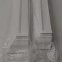 Alsonerbay Floating Shelves - White Rustic Wall Shelves, 2 Pack (17 Inch) for Bedroom, Living Room, Bathroom (3 Inch Height)