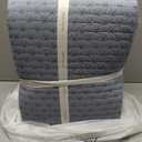 Levtex Home - Cross Stitch Chambray Quilt Set - King Quilt + Two King Pillow Shams - Cross Stitched Pattern - Quilt Size (106x92in.) and Pillow Sham Size (36x20in.) - Reversible - Cotton Fabric