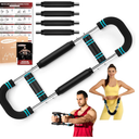 Twister Arm Trainer, 30-160 lbs Adjustable Twister Arm Chest Exerciser with 2/4 Spring & Poster for Men & Women, Detachable Power Twister Home Fitness Equipment for Enhancing Upper Body Muscle